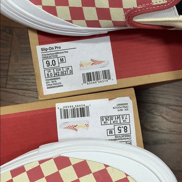 VANS SLIP-ON PRO CHECKERBOARD Mineral Red WMNS - Picture 16 of 16